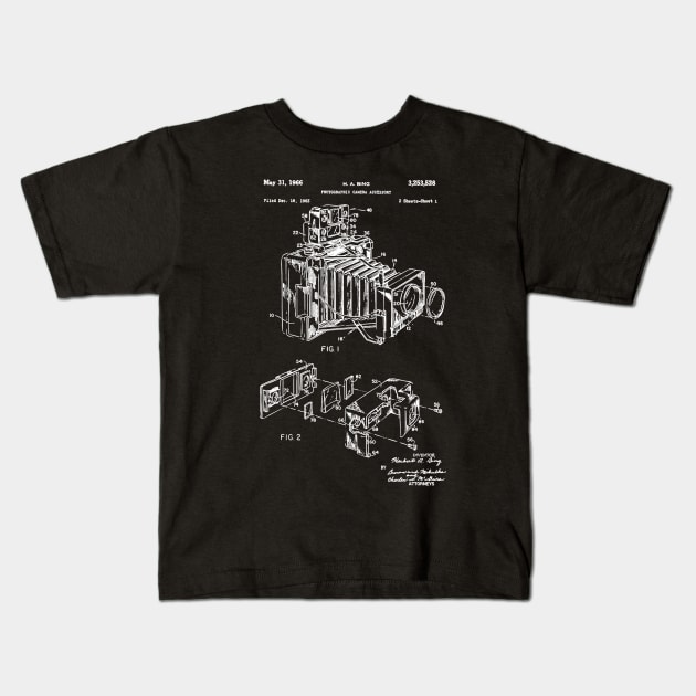 Camera Patent Kids T-Shirt by Woah_Jonny